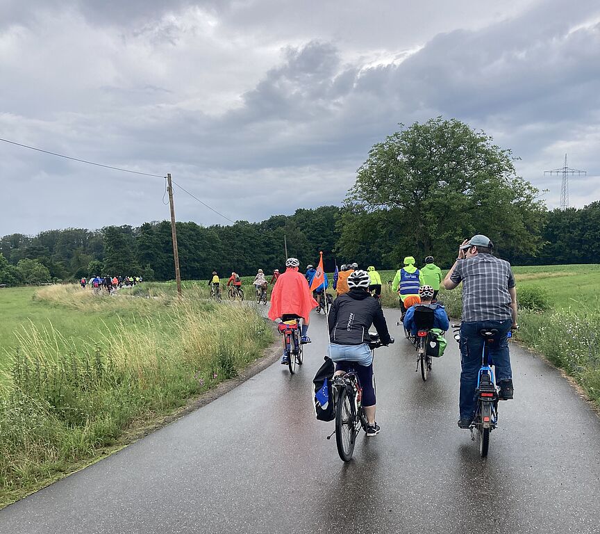 ADFC Rund 100 Teilnehmende beim Ride for Europe 2021