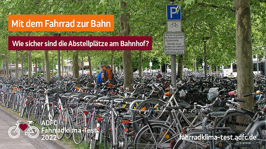 ADFC-Fahrradklima-Test 2022: Sharepic Fahrradparken ADFC-Fahrradklima-Test 2022: Sharepic Fahrradparken